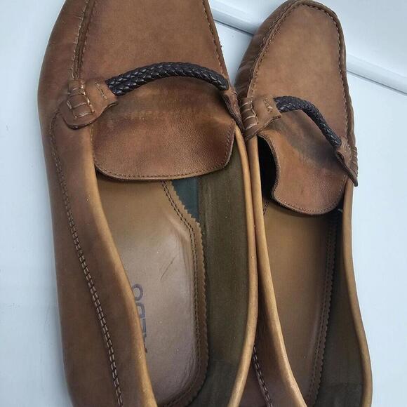 Aldo Mens Brown Suede Leather Dress Shoe Comfort Loafer Size10‎ - Picture 5 of 7